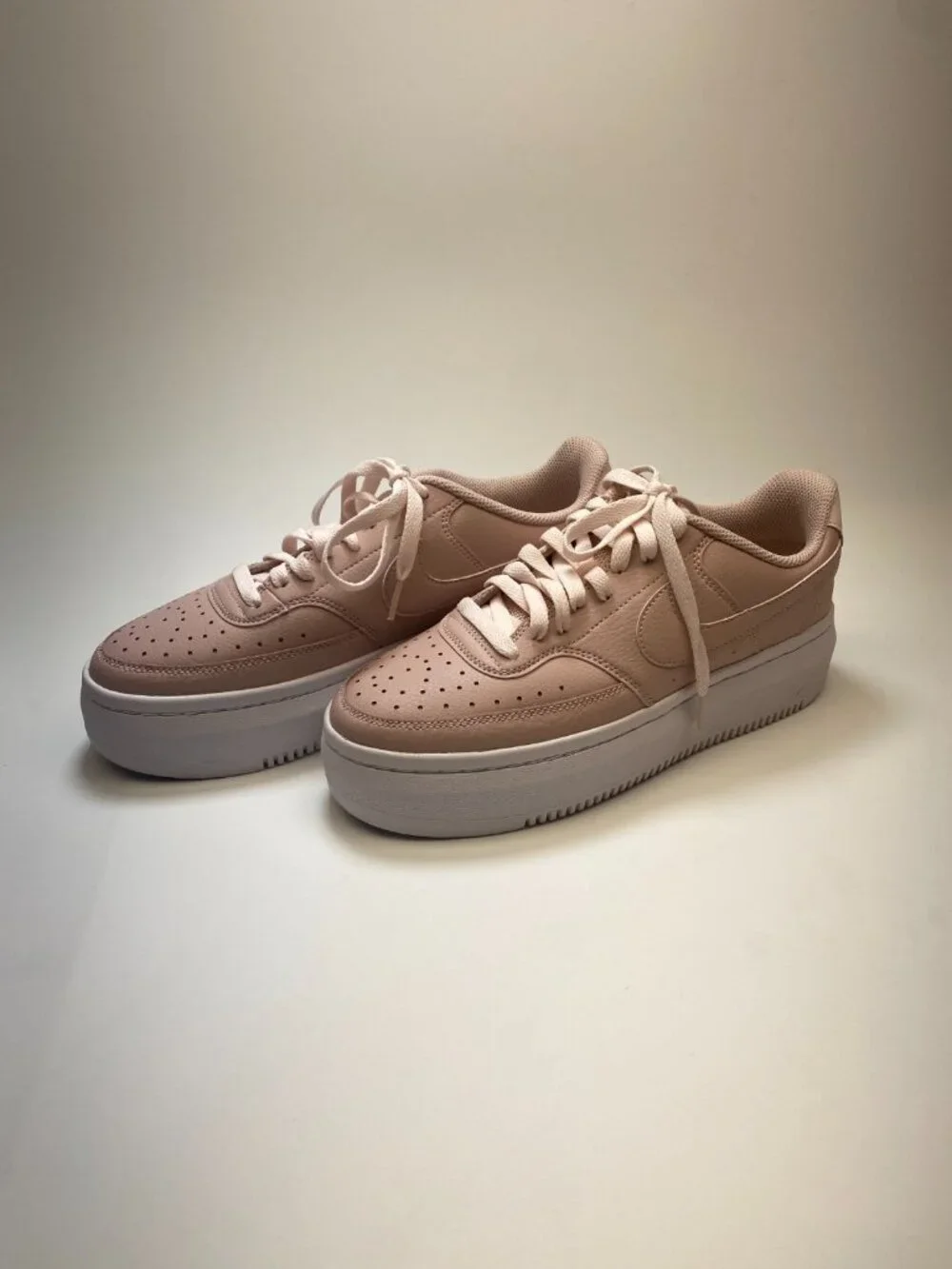 Nike Womens Court Vision Alta LTR Pink Platform Oxford DM0113 600 Sz 9.5